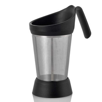 AdHoc - Zaparzacz do herbaty GRANTEA - czarny, wysokość 15 cm