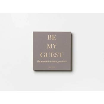 Printworks - Księga gości Be My Guest – beżowo-żółta, 100 stron