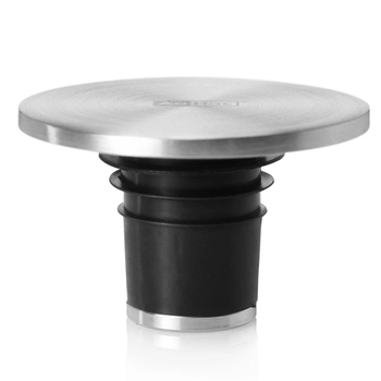 AdHoc - Korek do butelki CHAMP - srebrny, średnica 4,50 cm