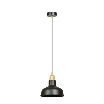 Emibig - Lampa wisząca Ibor 1 black - wysokość max 100 cm, stal lakierowana