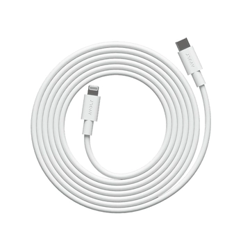 Avol - Kabel 1 USB C do ładowania Lightning (MFi), 2 m - biały