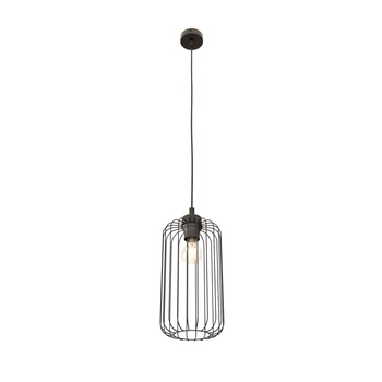 Emibig - Lampa wisząca Vander 1 BL black - wysokość max 140 cm, stal malowana proszkowo