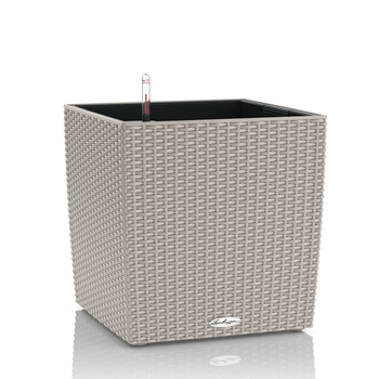 Lechuza - Doniczka Cube Cottage 30 - wysokość 30 cm, piaskowy brąz