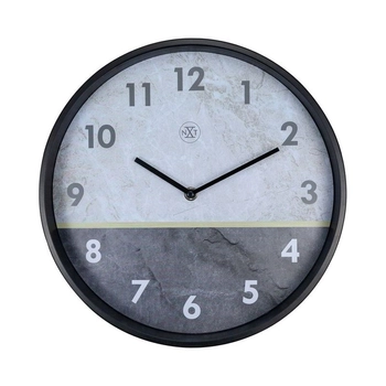 NeXtime – Zegar ścienny Horizon nXt – szary, aluminium, 30 cm