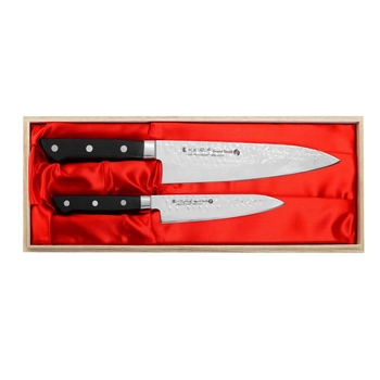 Satake Cutlery - Zestaw: Nóż Uniwersalny + Szefa | Noushu HG8791W