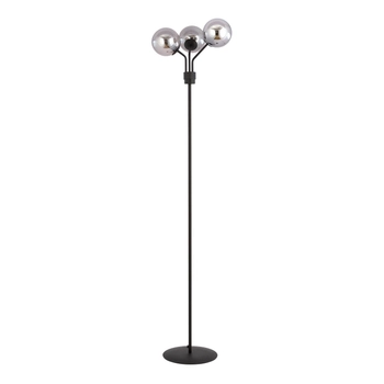 Emibig - Lampa stojąca Nova LP3 black/grafit - wysokość 173 cm, stal lakierowana, szkło