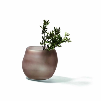 Philippi - Wazon Organic M - brązowy, wysokość 21,50 cm