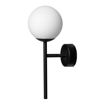 Kaspa - Kinkiet na stelażu Astra Deco - wysokość 30 cm, średnica 12 cm, czarny