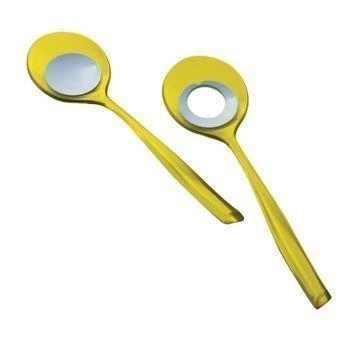 Casa Bugatti - Łyżki do sałatek - żółte