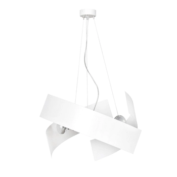 Emibig - Lampa wisząca Modo white - wysokość max 100 cm, stal lakierowana