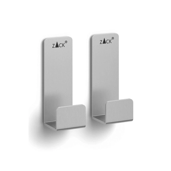 Zack - Zestaw 2 wieszaków POTES - stal matowa,  wysokość 5,50 cm