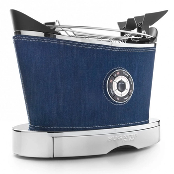 Casa Bugatti - Toster Volo, seria Individual - niebieski, materiał denim