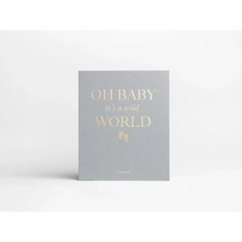 Printworks - Album fotograficzny Baby It’s a Wild World – szary, złocony napis | PRODUKT WYCOFANY Z OFERTY!