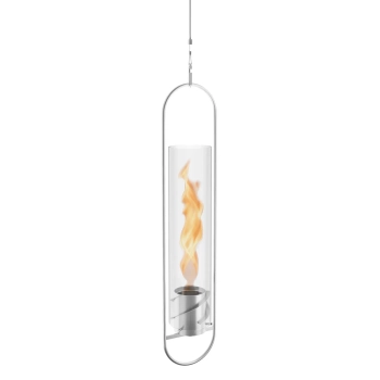 Höfats - Wiszący lampion Spin 120 - srebrny ‧ Zawieszenie sufitowe