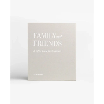 Printworks - Album fotograficzny Family and Friends – jasnoszary, 30 stron