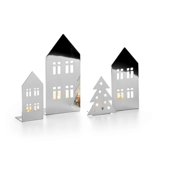 Philippi - Świecznik Boa Vista M - wysokość 20 cm, stal nierdzewna