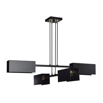 Emibig - Lampa wisząca Tolos 4 black - wysokość max 100 cm, stal lakierowana
