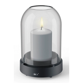 Zack - Lampion Trevo - szare szkło, wysokość 15 cm