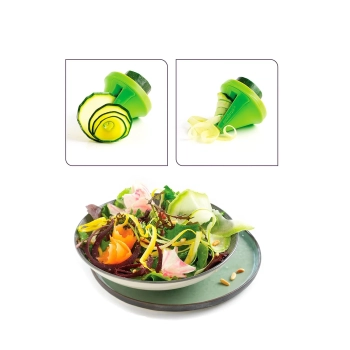 Mastrad – Temperówka do warzyw spiralna z 2 ostrzami, stal nierdzewna