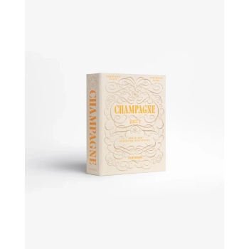 Printworks – zestaw do szampana w etui książkowym, beżowo pomarańczowy