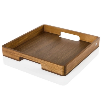 AdHoc - Taca do serwowania SERVE SQUARE - drewno akacjowe, długość 40 cm