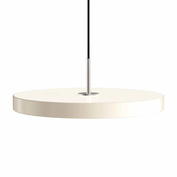 UMAGE (Vita) - Lampa Asteria Plus Medium - biała, średnica 43 cm, srebrny dekor