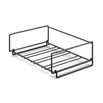 Zack - Stojak na 4 butelki CUBETO - długość 37,80 cm, czarny