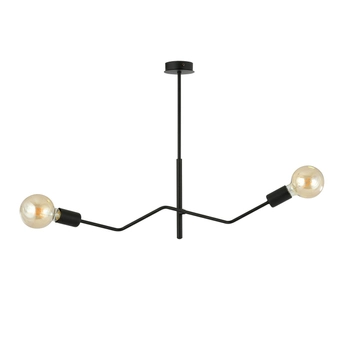 Emibig - Lampa sufitowa Frix 2 black - wysokość 51 cm, stal lakierowana