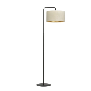 Emibig - Lampa stojąca Hilde LP1 bl white - wysokość 150 cm, stal lakierowana, abażur