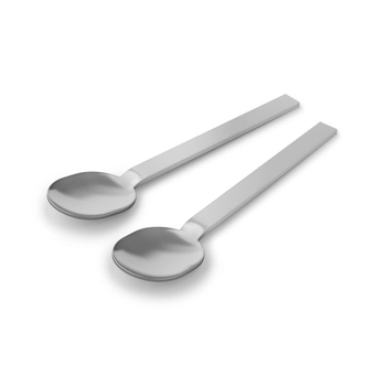 Zack - Łyżki do espresso MENOA - stal nierdzewna matowa, długość 10,60 cm