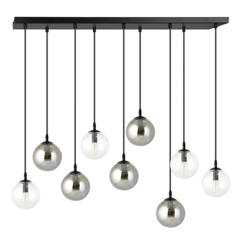 Emibig - Lampa wisząca Cosmo 9 BL mix 2 - wysokość max 100 cm, stal lakierowana, szkło