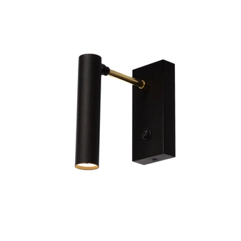 Kaspa - kinkiet lampa ścienna Lars - długość 16 cm, czarny