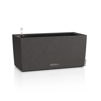 Lechuza - doniczka Balconera Stone 40 - długość 40 cm, grafitowy czarny