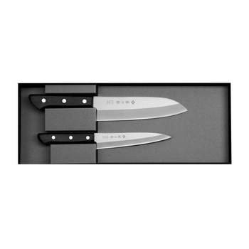 Tojiro - Zestaw Nóż Santoku 16,5 cm + uniwersalny 13,5 cm | Basic VG-10