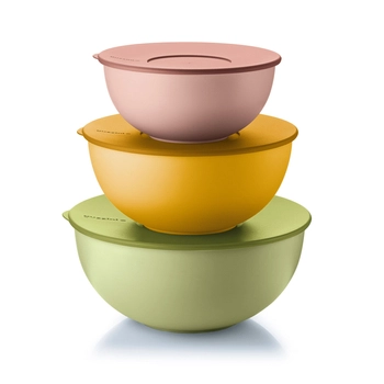 Guzzini – Komplet 3 pojemników kuchennych z pokrywką