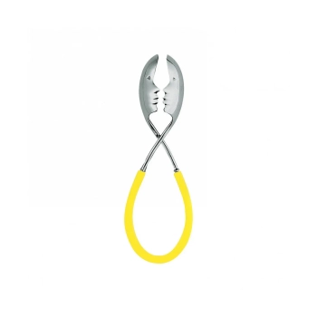 Casa Bugatti – Szczypce do sałatek MOLLA KISS – żółte, matowe wykończenie