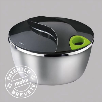 Moha - Stalowa suszarka do sałaty Tornado - średnica 24 cm