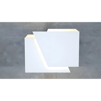 Emibig - Kinkiet ścienny Frost white - szerokość 18 cm, stal  lakierowana